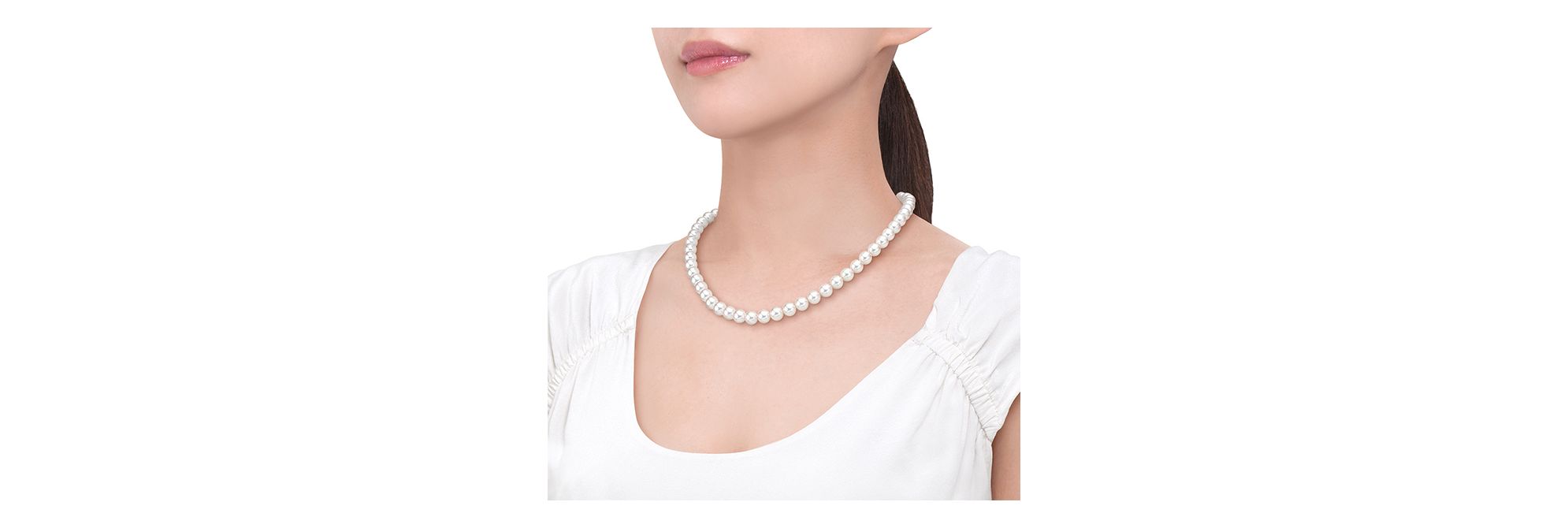 あこや真珠ネックレス ★ロング★クリップ型★ あこや真珠 8.0-7.5㎜